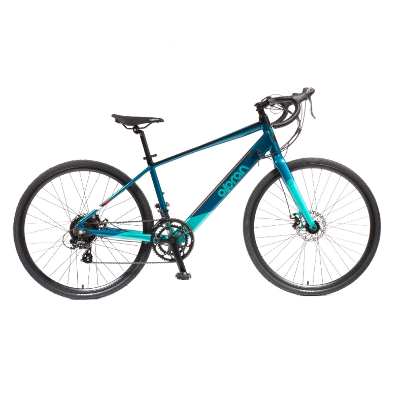 Gravel elektrokolo Olpran e-Gravel 28" 360Wh - model 2026 • dojezd až 90 km 17" (155-175 cm) modro-tyrkysová