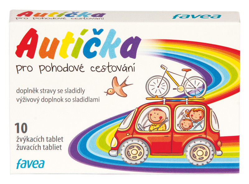 Favea Autíčka pro pohodové cestování žvýk.tbl.10