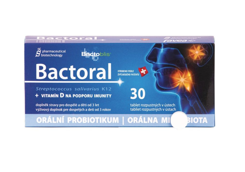 Favea Bactoral+Vitamín D tbl.30