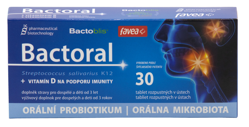Favea Bactoral+Vitamín D tbl.30