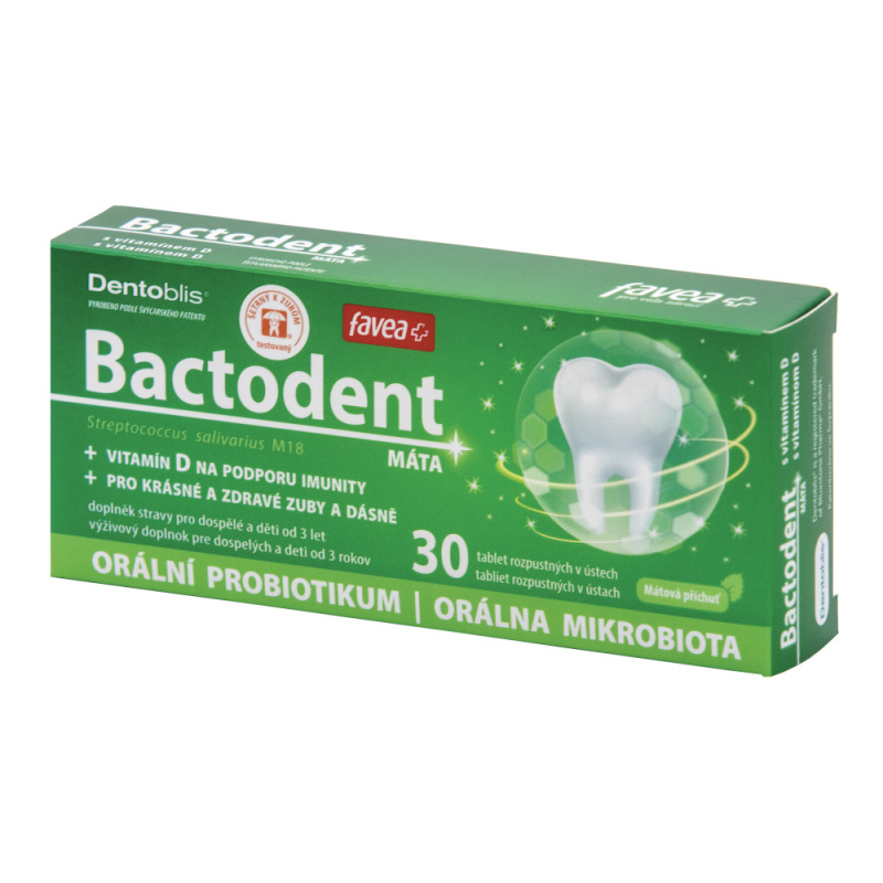 FAVEA Bactodent máta 30 tablet