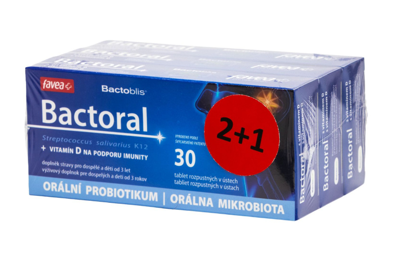 Favea Bactoral+vitamín D tbl.30 2+1