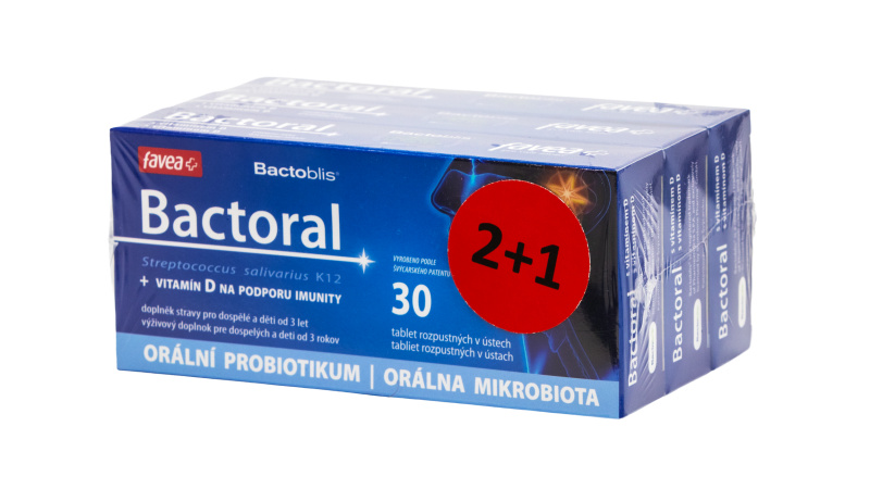 Favea Bactoral+vitamín D tbl.30 2+1
