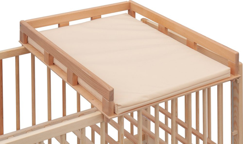 Scarlett Přebalovací pult OGY na postýlku přírodní s přebalovací podložkou Algo