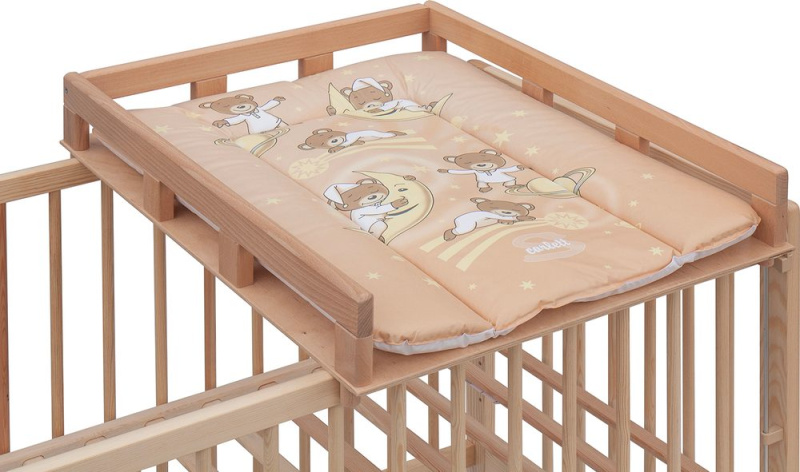 Scarlett Přebalovací pult OGY na postýlku přírodní s přebalovací podložkou Galaxy béžová