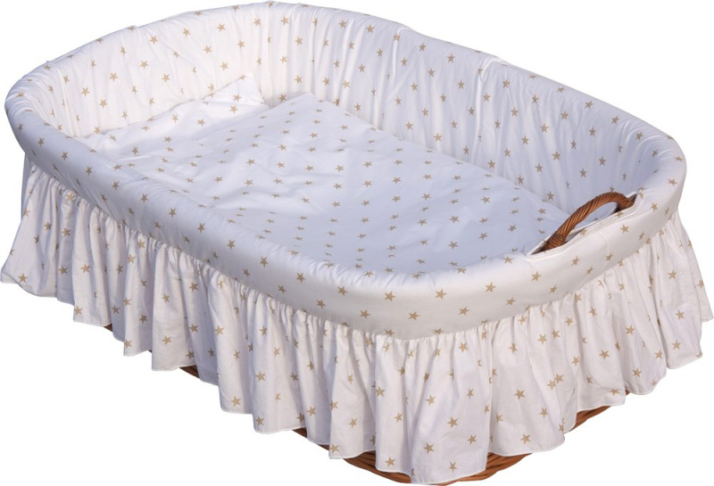 Scarlett Mojžíšův košík pro miminko Hvězdička - béžová