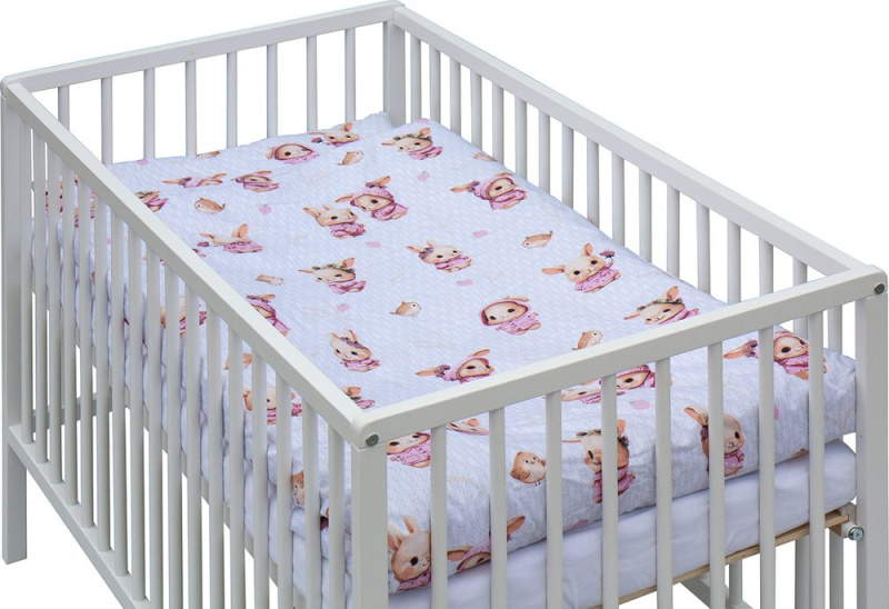 Scarlett Dětská postýlka s kompletní výbavou Králíček 120 x 60 cm