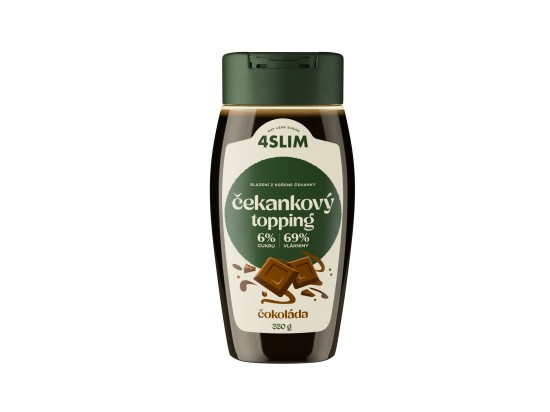 4Slim Čekankový topping 330 g - čokoláda