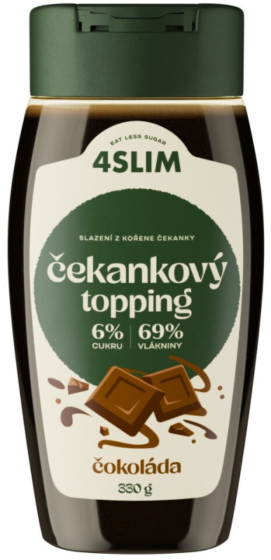 4Slim Čekankový topping 330 g - čokoláda