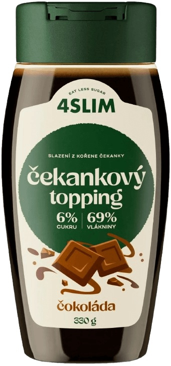 4Slim Čekankový topping 330 g - čokoláda