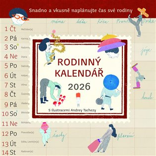 Rodinný kalendář 2026 - Pavla Köpplová, Andrea Tachezy (ilustrátor)