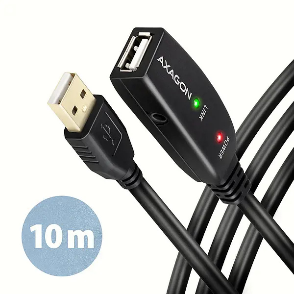 AXAGON ADR210 USB 2.0 aktivní prodlužovací / repeater kabel 10m