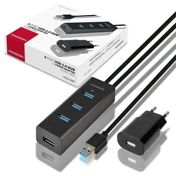 AXAGON HUE-S2BP 4-Port USB 3.0 Charging hub