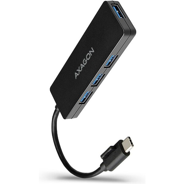AXAGON HUEG1C 4x USB 3.2 Gen 1 SLIM hub kabel TypeC 14cm