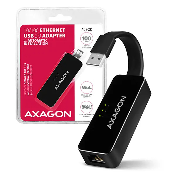 AXAGON ADEXR USB 2.0 externí Fast Ethernet adaptér auto install