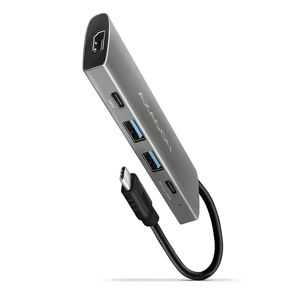 AXAGON HMC-5G2 USB-C hub HMC-5G2 Tmavě šedá