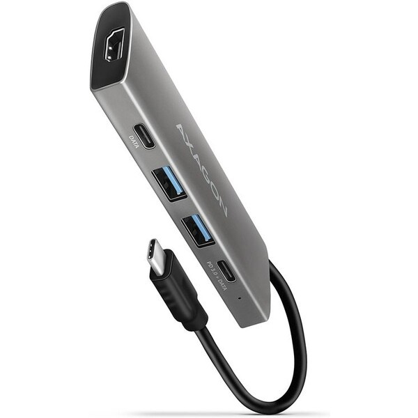 AXAGON HMC-5G2 USB-C hub HMC-5G2 Tmavě šedá