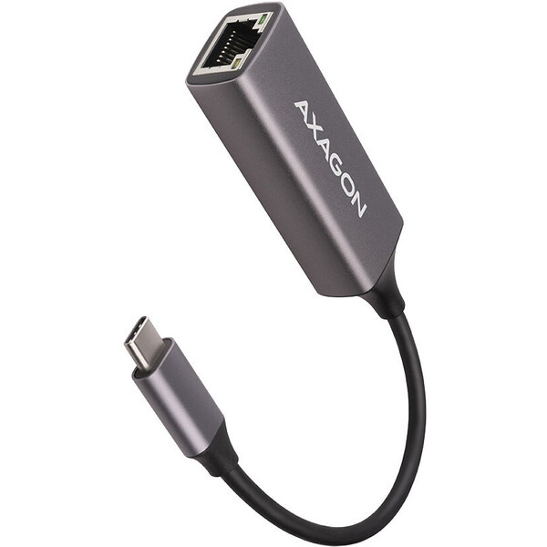 AXAGON ADETRC USB C 3.2 Gen 1 Gigabit Ethernet síťová karta auto instal titanově šedá