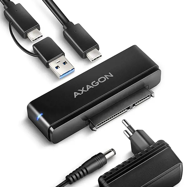AXAGON USB-C Redukce ADSA-FPX Černá