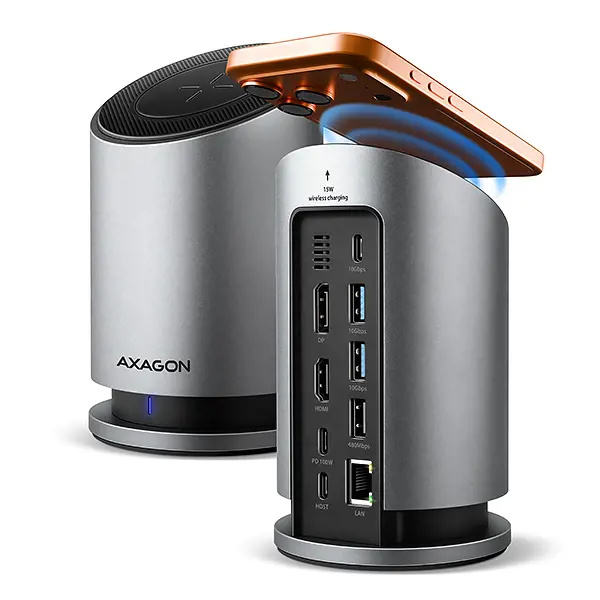 AXAGON HMC-WL9 Stříbrná