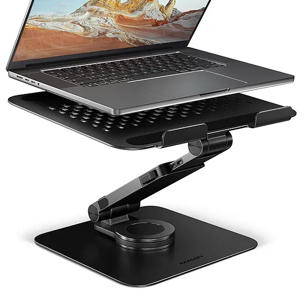 AXAGON STND-LRB hliníkový stojan pro notebooky 10"-17.3" černý