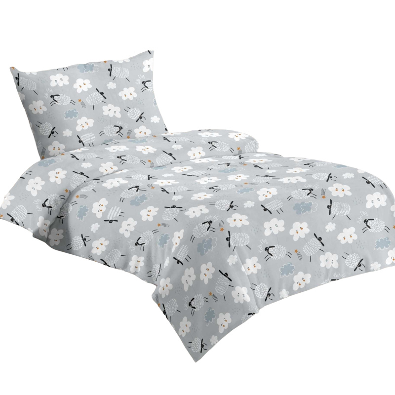 Jahu Povlečení mikroflanel Ovečka a mráček Varianta: Povlečení mikroflanel Ovečka a mráček 140x200, 70x90 cm