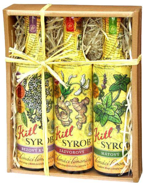 KITL Syrob Bez, zázvor a máta 3 x 500 ml DÁRKOVÉ BALENÍ