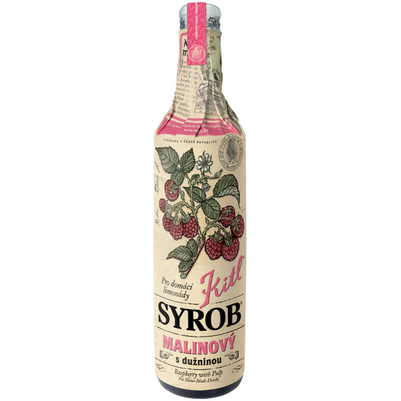 Kitl Syrob Malinový s dužninou sklo