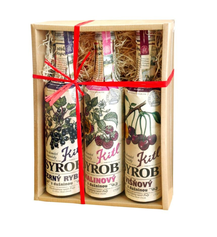 KITL Syrob Červené ovoce 3x 500 ml DÁRKOVÉ balení