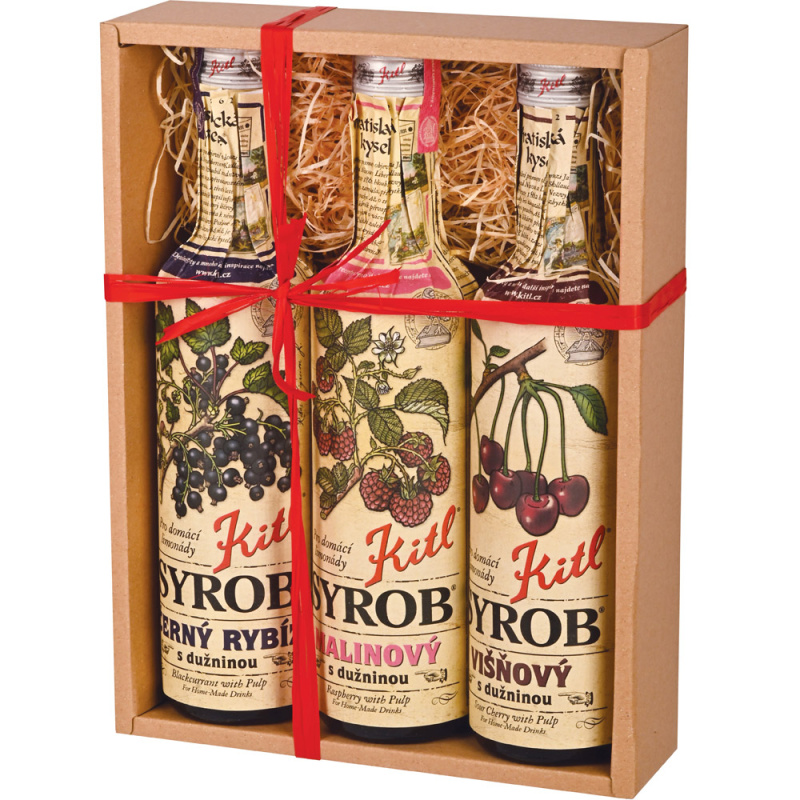 KITL Syrob Červené ovoce 3x 500 ml DÁRKOVÉ balení