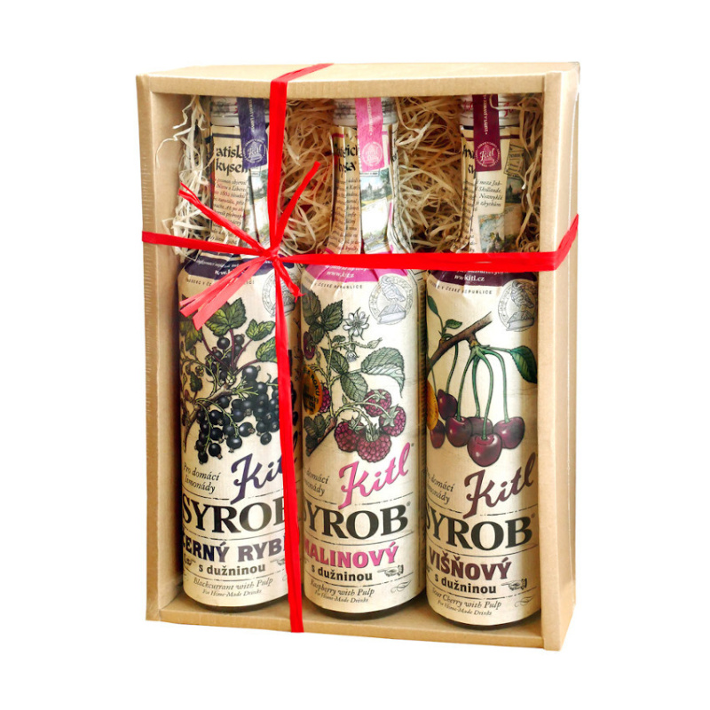 KITL Syrob Červené ovoce 3x 500 ml DÁRKOVÉ balení