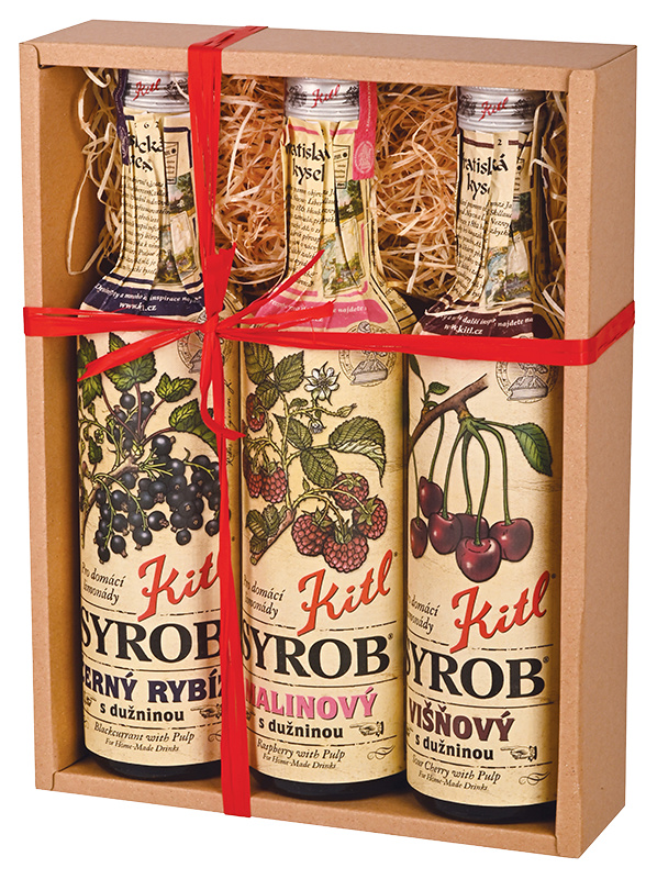 KITL Syrob Červené ovoce 3x 500 ml DÁRKOVÉ balení
