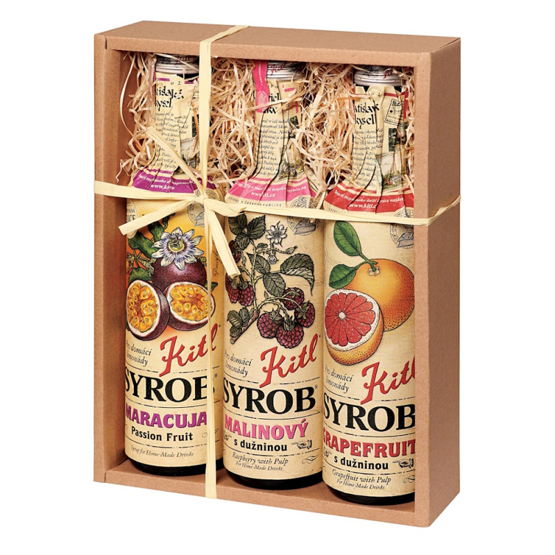 Kitl Syrob Maracuja + Malina + Grep dárkové balení 3x500 ml