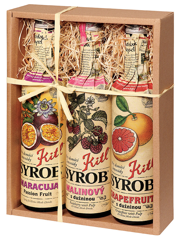 Kitl Syrob Maracuja + Malina + Grep dárkové balení 3x500 ml