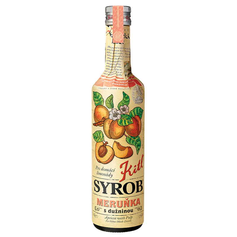 Kitl Syrob Meruňka s dužninou sklo