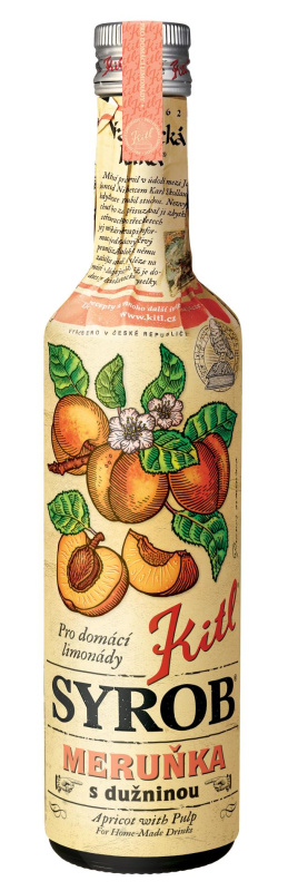 Sirup Kitl Syrob - meruňka s dužinou, 0,5 l