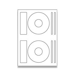 Coveris - samolepicí etikety - průměr 118 mm, 200 etiket, na CD/DVD