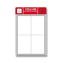 SK Label Snímatelné etikety S&K Label - bílé, 105 x 148 mm, 400 ks