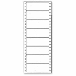 Coveris - tabelační etikety - 100×36,1 mm, jednořadé, 25 listů