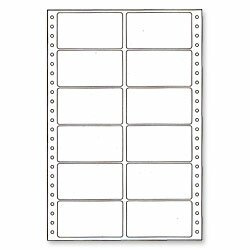 Coveris - tabelační etikety - 89×48,8 mm, dvouřadé, 25 listů