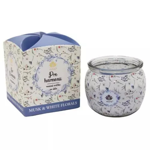 Arôme Arome svíčka 90g Pro harmoniiMuskWhite Floral