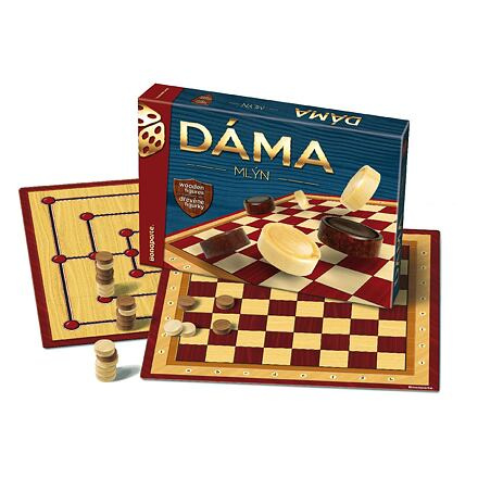 Společenská hra Dáma a Mlýn
