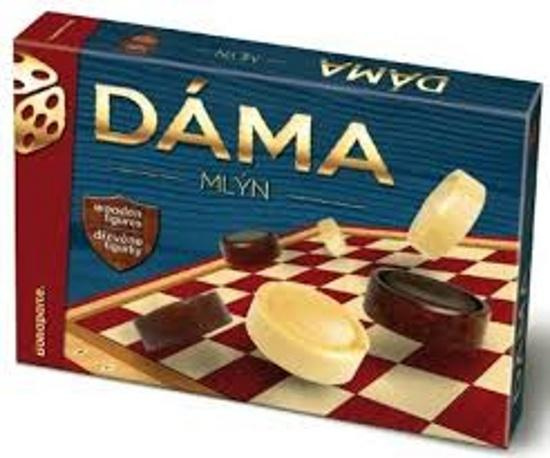 Společenská hra Dáma a Mlýn