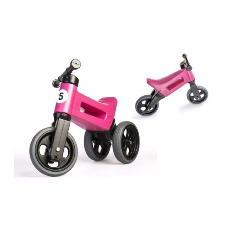 Odrážedlo Funny Wheels Rider Sport 2v1 v krabici – Růžové