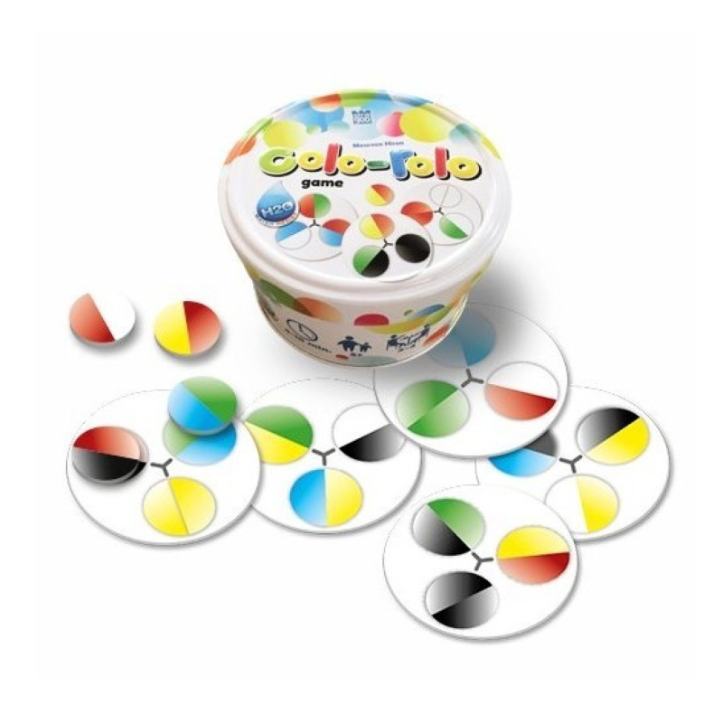 Společenská hra Colo-rolo v plechové krabičce