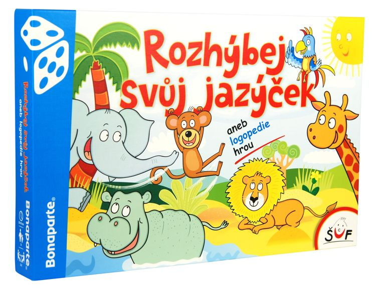 Rozhýbej svůj jazýček verze CZ aneb logopedie hrou společenská hra v krabici 35x23cm