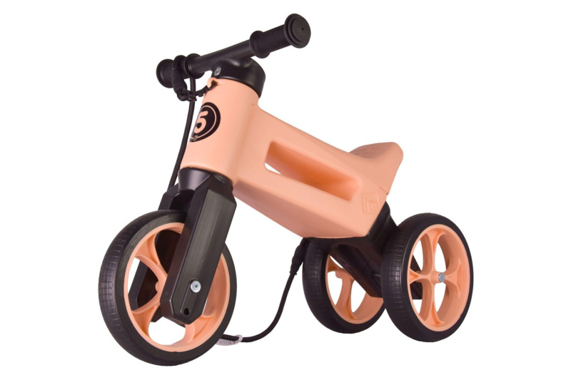 FUNNY WHEELS Odrážedlo Rider SuperSport Pastel-meruňková  2v1
