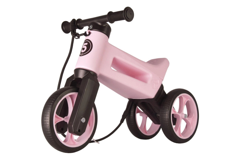 FUNNY WHEELS Odrážedlo Rider SuperSport Pastel-růžová  2v1
