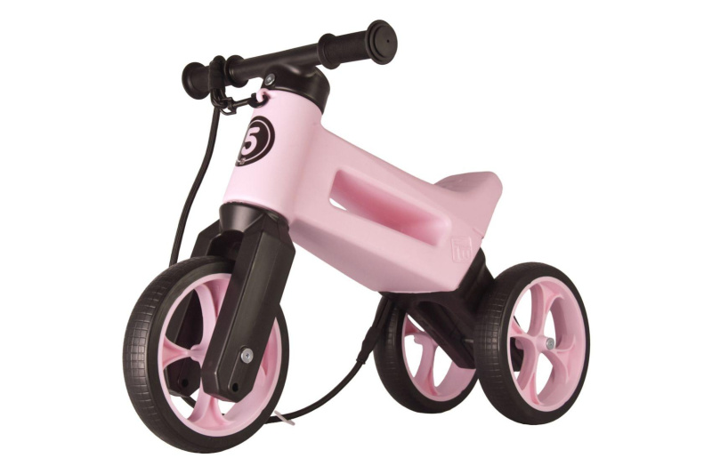 FUNNY WHEELS Odrážedlo Rider SuperSport Pastel-růžová  2v1