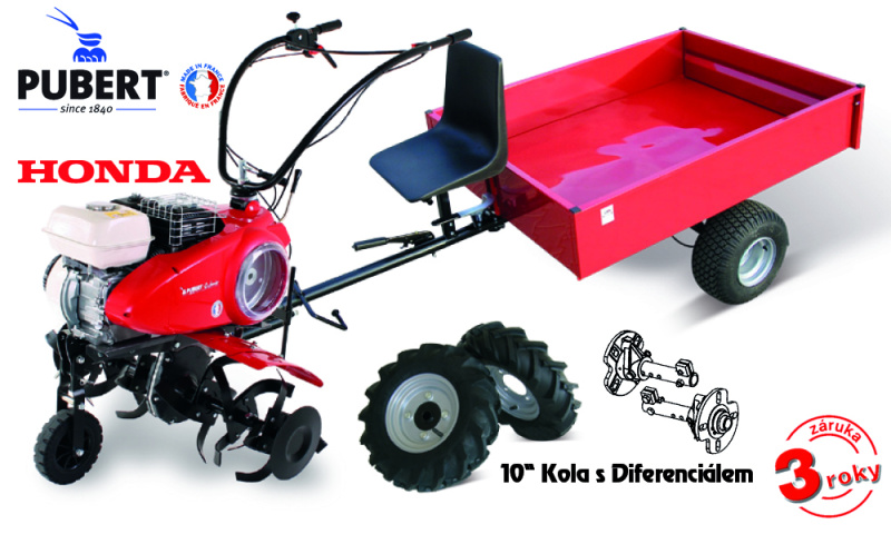 PUBERT SET7 s vozíkem VARES IT 500 malotraktor